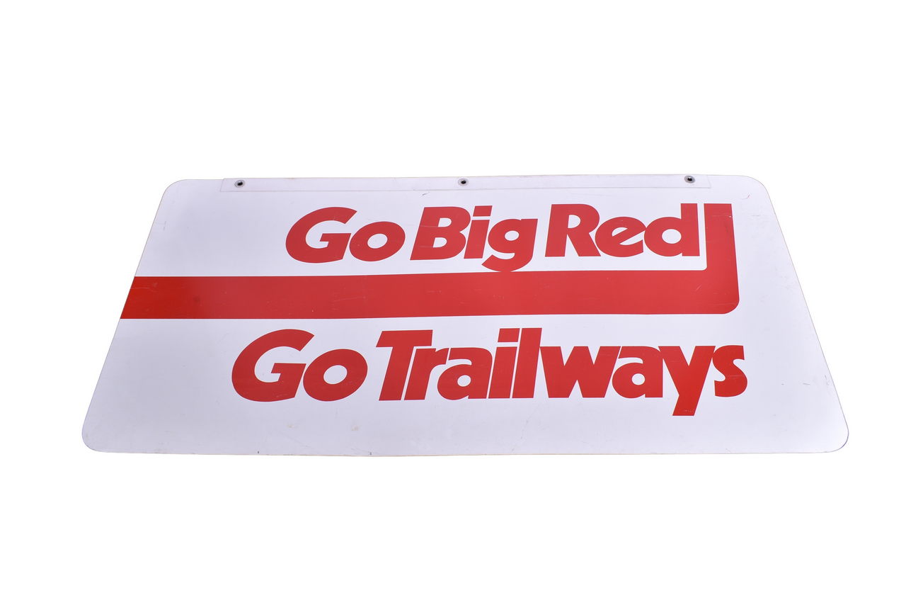 4276 - Large Trailways Bus Aluminum Double Sided Bus Depot Sign thumbnail