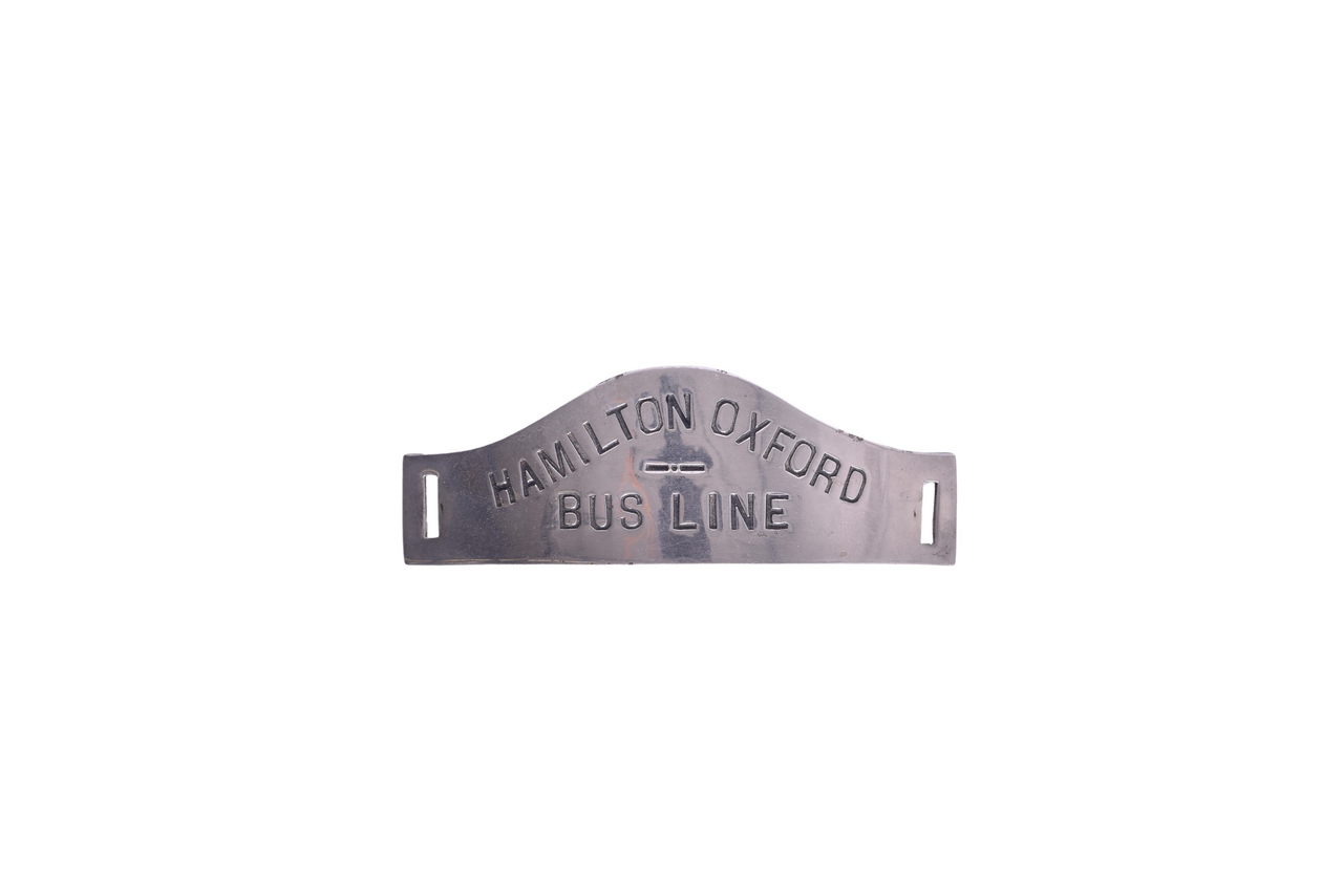 4278 - Hamilton Oxford Bus Line - Ohio Motorman / Driver Cap Badge thumbnail