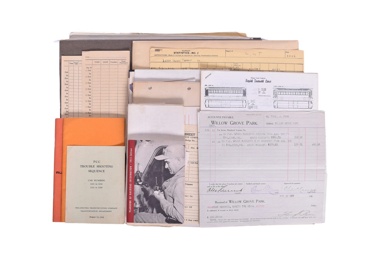 4294 - Interurban Railroad Blueprints and Employee Papers - Pennsylvania Passenger Car thumbnail
