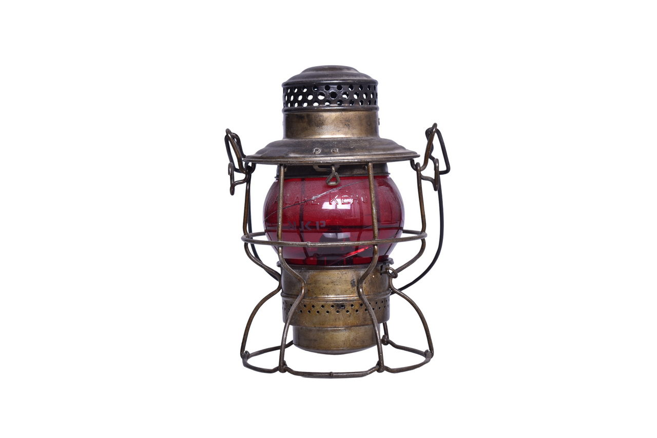 4430 - Adlake Kero Nickel Plate Railroad Lantern with Macbeth Red Etched Short Globe thumbnail