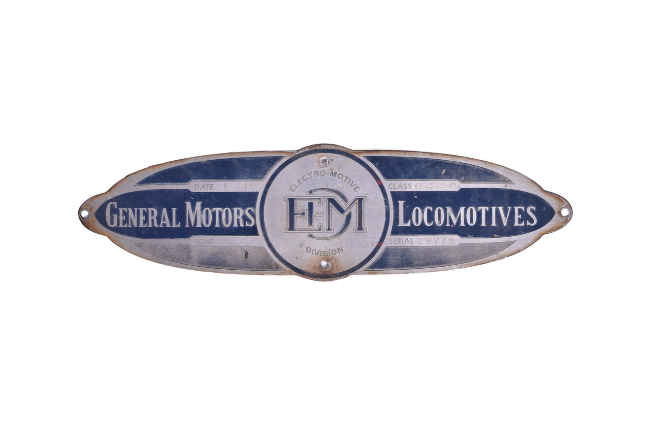 4431 - Texas & Pacific Railroad #607 GP-35 EMD Builders Plate thumbnail