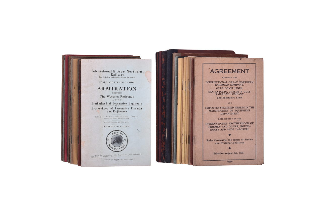 4307 - Fifty International & Great Northern Railroad Agreements and Rule Books thumbnail