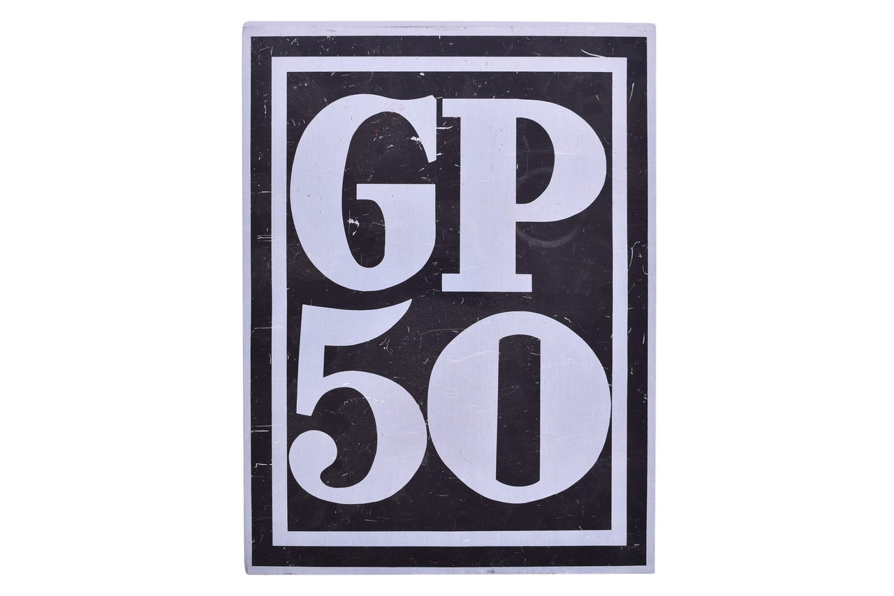 4440 - General Motors EMD GP50 Railroad Locomotive Aluminum Plate thumbnail