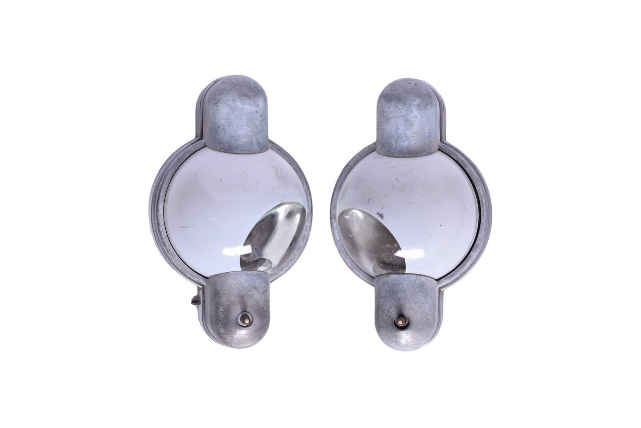 4442 - Pair of Pullman Passenger Car Lights - Rounded Frames thumbnail