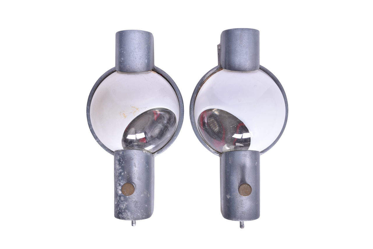 4454 - Pair of Pullman Passenger Lights - Tall Frames, Flat Backs thumbnail