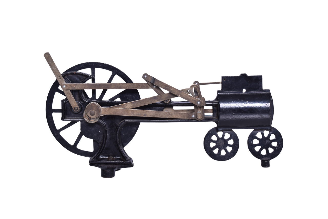 4467 - Welch Steam Piston Locomotive Engine Instructional Model - Operating Railroad Running Gear Desk Display thumbnail