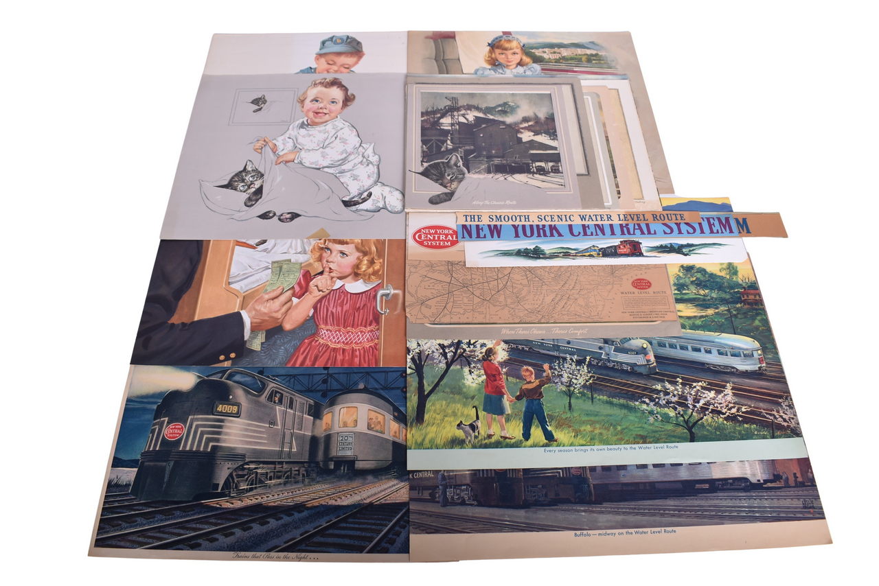 4344 - Twenty Six C&O and New York Central Prints - Chessie and Other 1940s to 1960s Calendar Images thumbnail