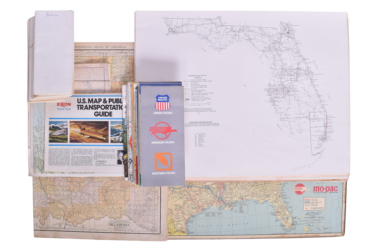 4345 - Over 90+ Railroad Maps, Team Track Map, and State Transportation Maps - Houston Belt & Terminal, Union Pacific, Rock Island, and More thumbnail