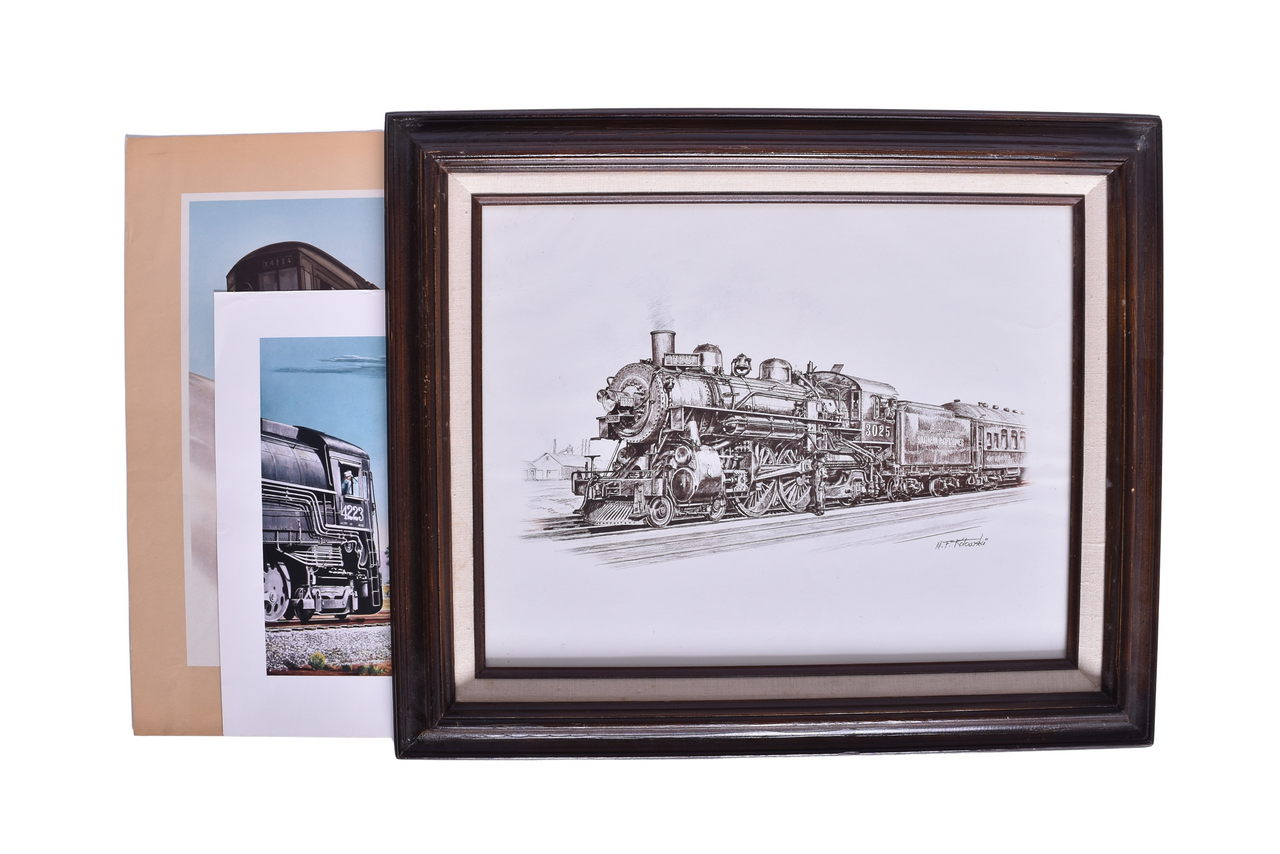 4350 - Three Southern Pacific Posters / Prints - Willard Cox, M.F. Kolowski, George Geoff thumbnail