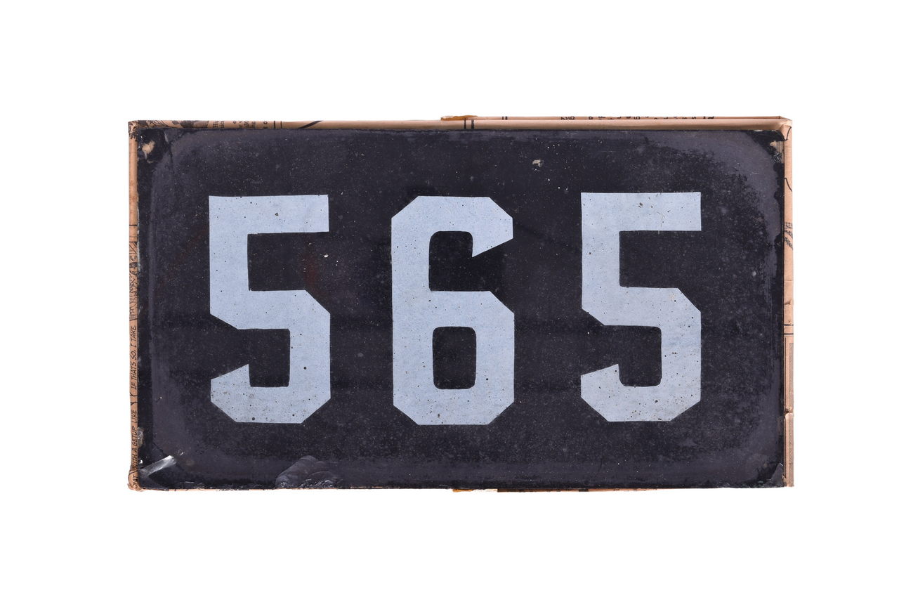 4480 - Monon Locomotive #565 Class J-3 2-8-2 Glass Number Board thumbnail