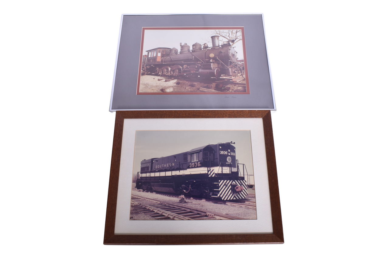 4358 - Pair of Framed Railroad Photos - Southern Railway # 3936 and Burnham and Williams Co. thumbnail