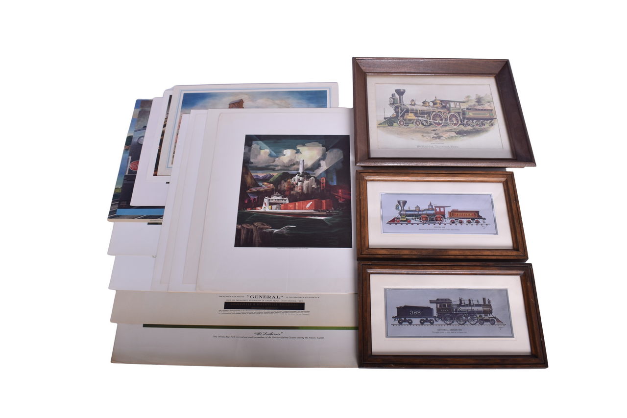 4366 - Seventeen Railroad Art Prints / Posters - Cleveland Columbus and Cincinnati Highland Light thumbnail