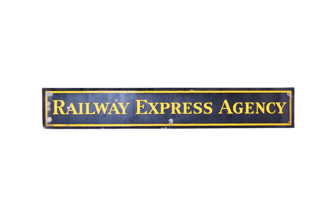 4490 - Railway Express Agency Large Porcelain Sign thumbnail
