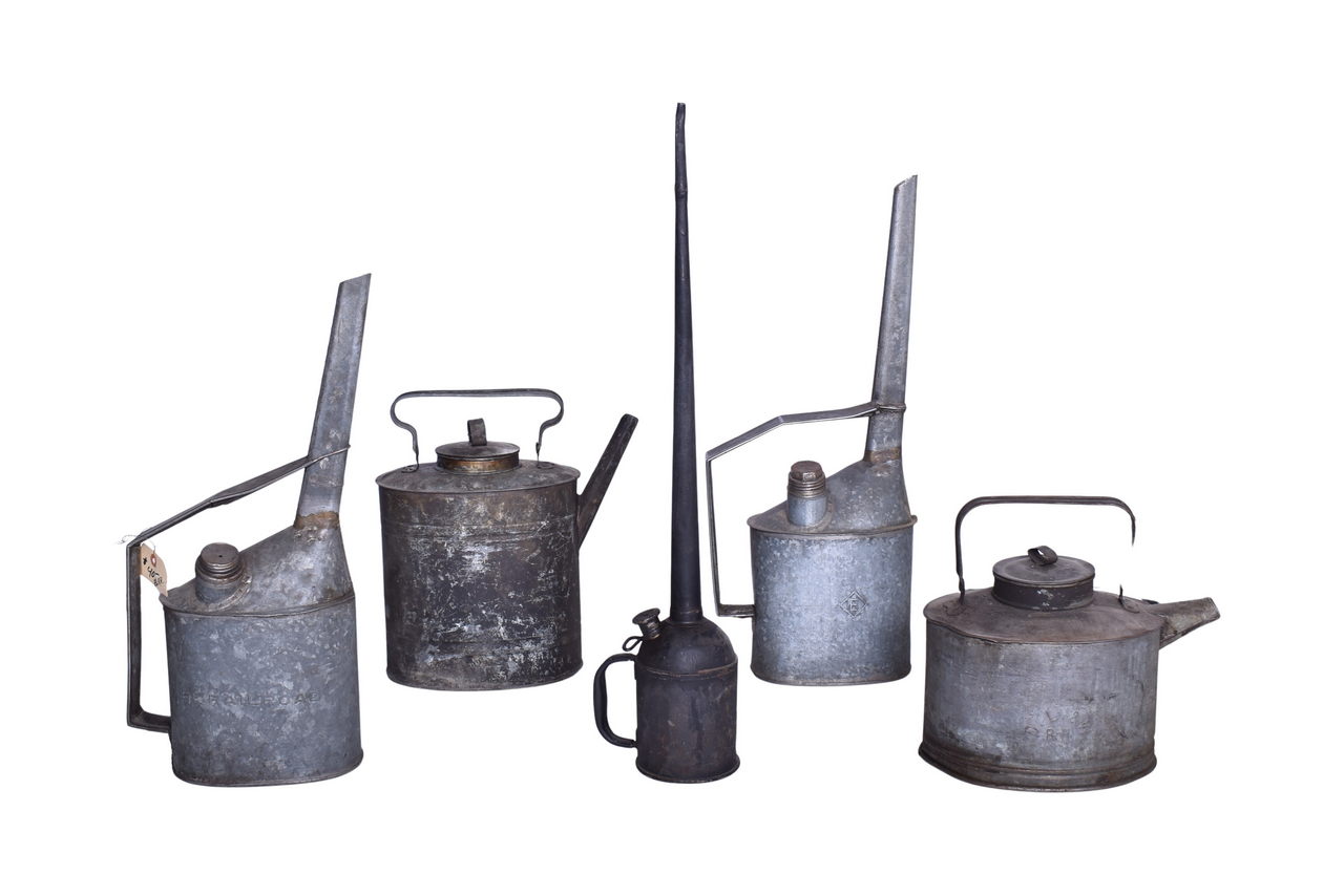 4371 - Five Pieces of Railroad Tinware - Erie, New York Susquehanna & Western, and Delaware Lackawanna & Western thumbnail