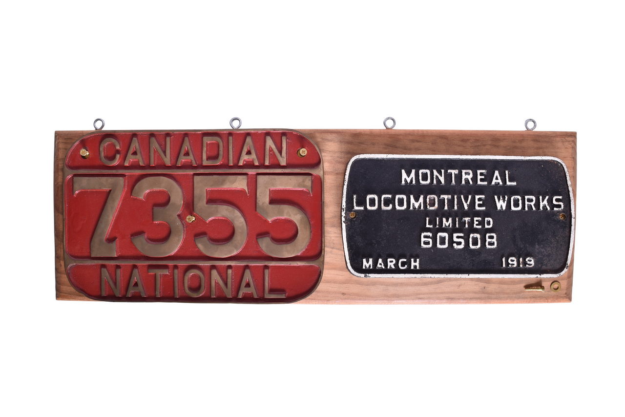 4531 - Matched Canadian National #7355 012e 0-6-0 #7355 NUMBER AND BUILDERS PLATE! thumbnail