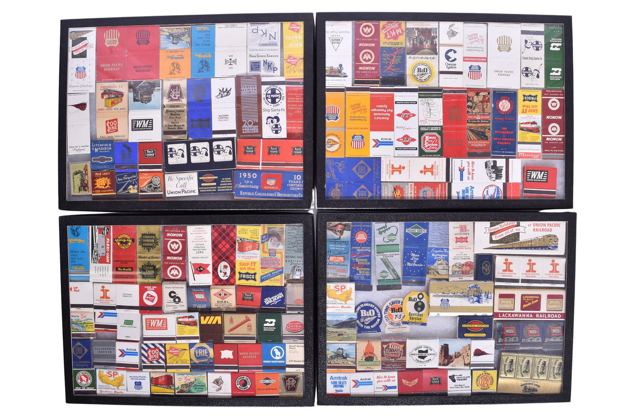 4538 - Roughly 170 Railroad Matchbook Collection - Monon, Illinois Central, Chessie, Soo Line, thumbnail