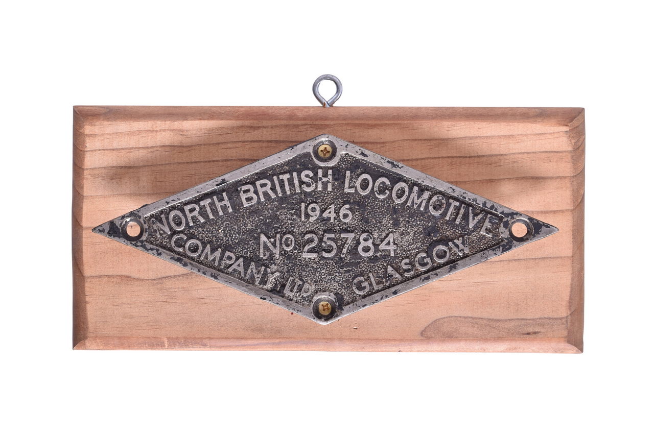 4547 - Federated Malayan States 4-6-2 steam locomotive Builders Plate - North British Locomotive Company thumbnail