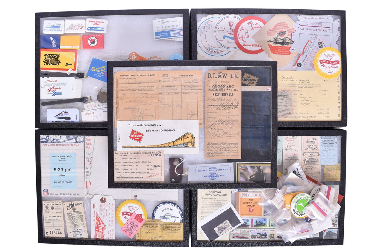 4548 - Railroad Promotional Pins, Soaps, Stamps and More! - Louisville and Nashville, Santa Fe thumbnail