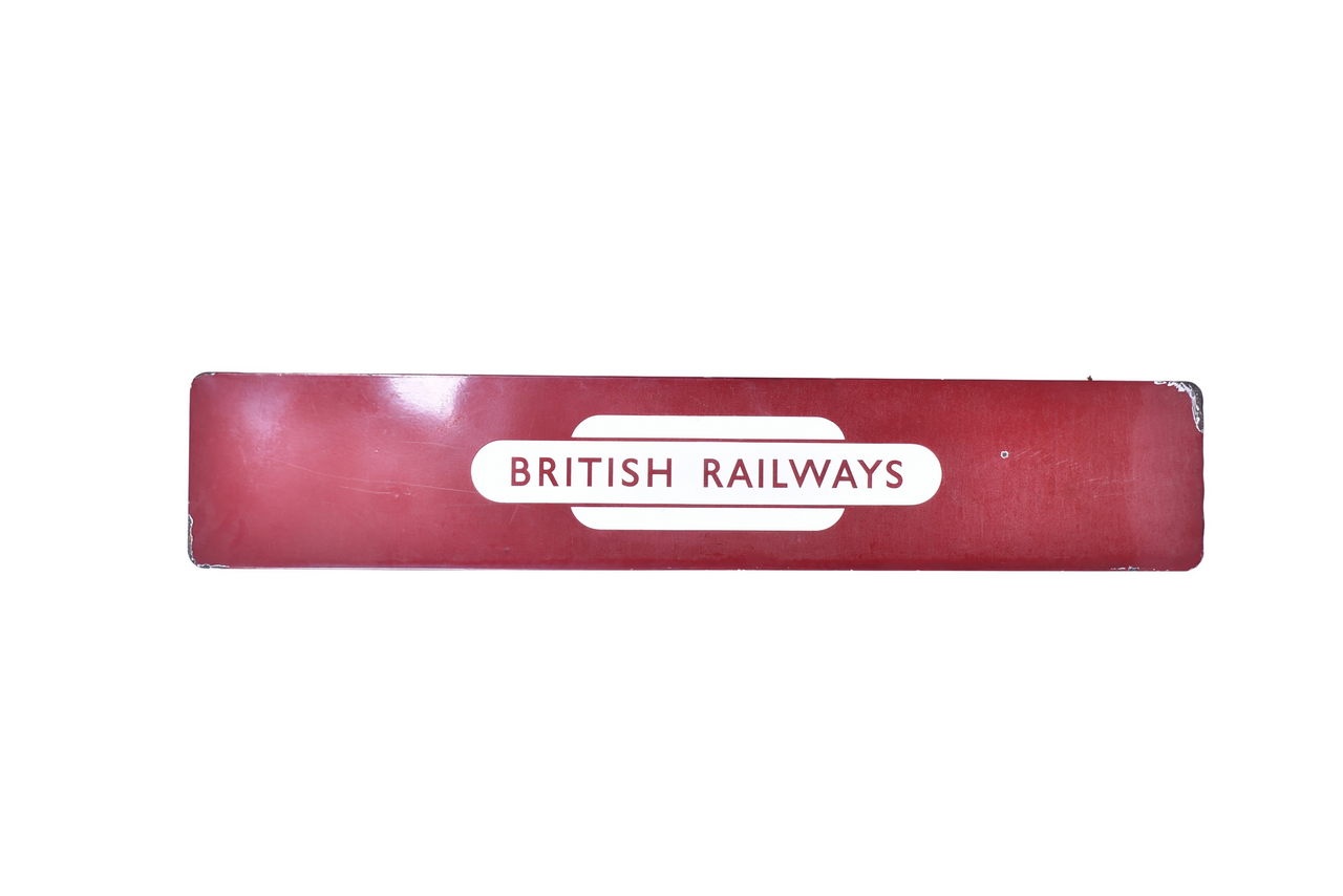 4554 - British Railways Porcelain / Enamel Station Sign / Totem thumbnail