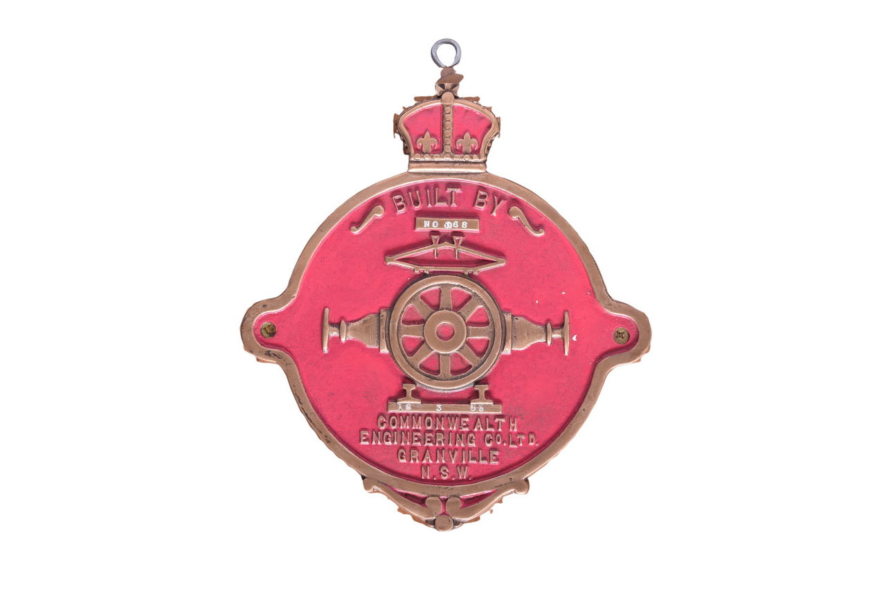 4555 - NSW Australian Steam Locomotive Tender Builders Plate thumbnail