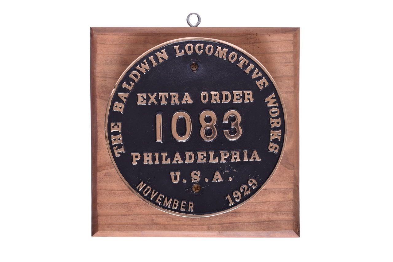 4567 - Baldwin Locomotive Works - Extra Order Plate - Hawaiian Narrow Gauge Locomotive thumbnail