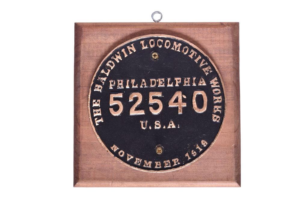 4571 - Baldwin Locomotive Works - Cuba Sugar Cane Co. No. 101 - 2-8-0 Builders Plate thumbnail