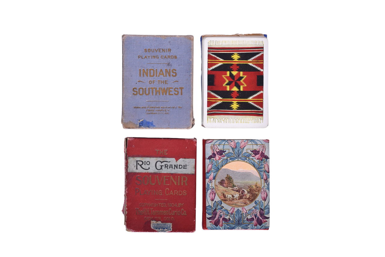 4594 - Fred Harvey American Indian of the Southwest and Rio Grande Inter-Mountain Railroad Souvenir Playing Card Decks thumbnail