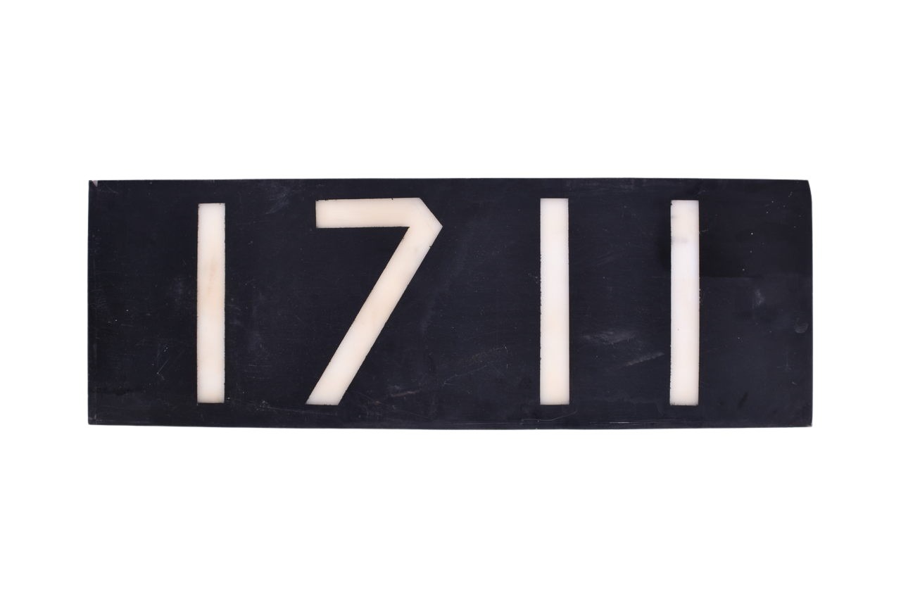 4662 - New York Central / Penn Central F7A Number Board #1711 thumbnail