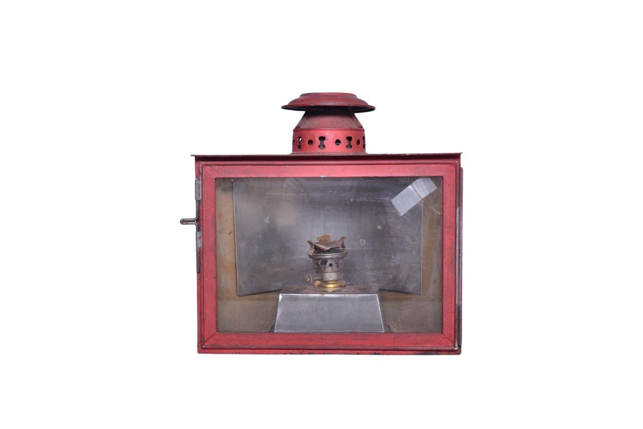 4663 - Dressel Railway Lamp & Signal Co. Corner Kerosene Oil Lamp thumbnail