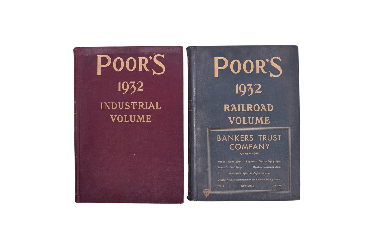 4683 - Pair of 1932 Poor's Manuals - Railroad Volume and Industrial Volume thumbnail