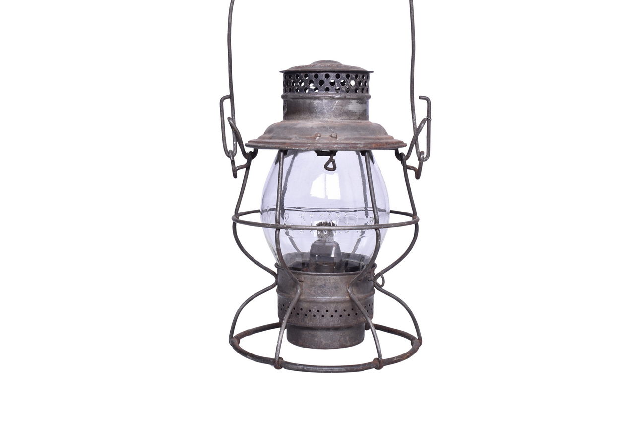 4696 - Adlake Reliable Chicago and North Western Railway Lantern with Clear Cast Globe thumbnail