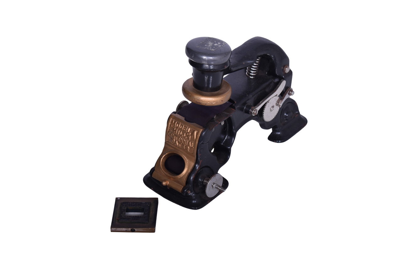 4697 - Centennial Railroad Ticket Dater w/ Union Ticket Office Chattanooga Tenn Dater Die thumbnail