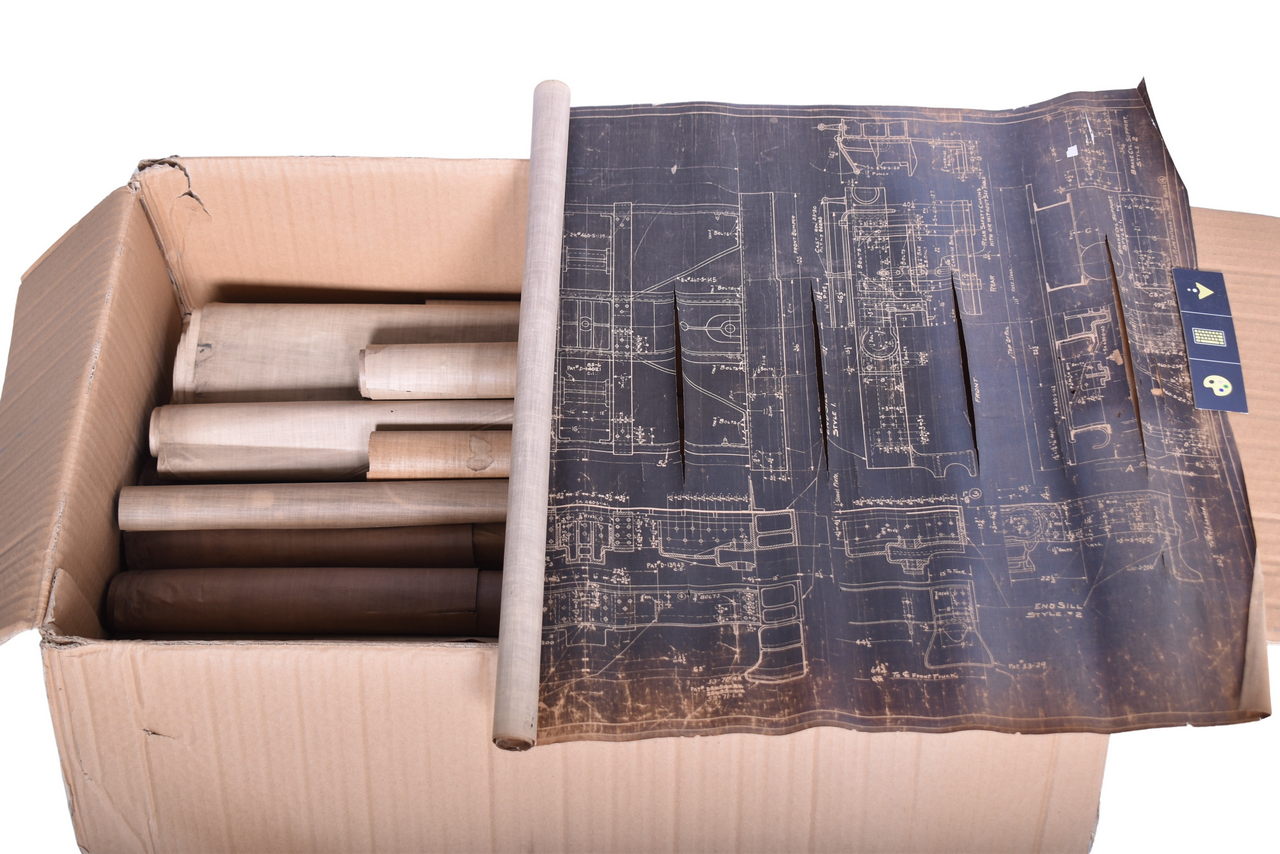 5006 - Twelve LIMA Locomotive Works Original Vellum Blueprints thumbnail