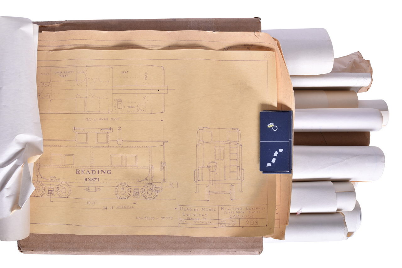 5012 - Thirty-Seven Reading Railroad Locomotive Model Blueprints thumbnail