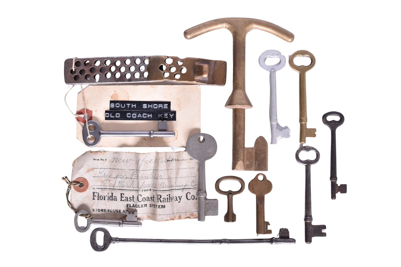 5033 - Eleven Adlake, JLH, Yale, and Custom Railroad Coach / Caboose Keys thumbnail