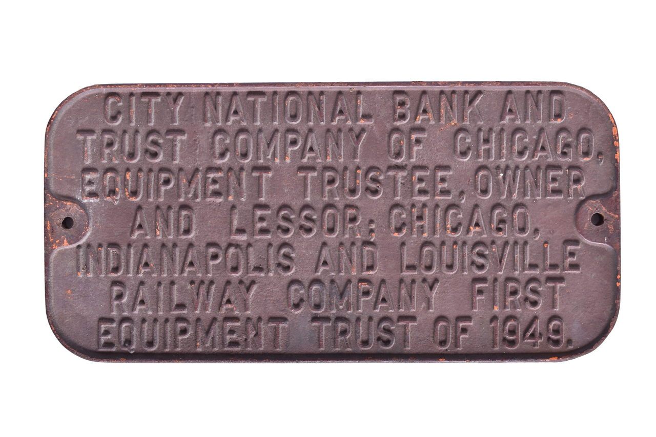 5066 - 1949 Monon Cast Iron Trust Plate thumbnail