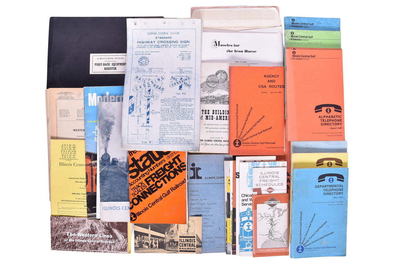 5068 - 50+ Pages of Illinois Central Paper - Partial Standard Plans, Equipment Rosters, etc. thumbnail