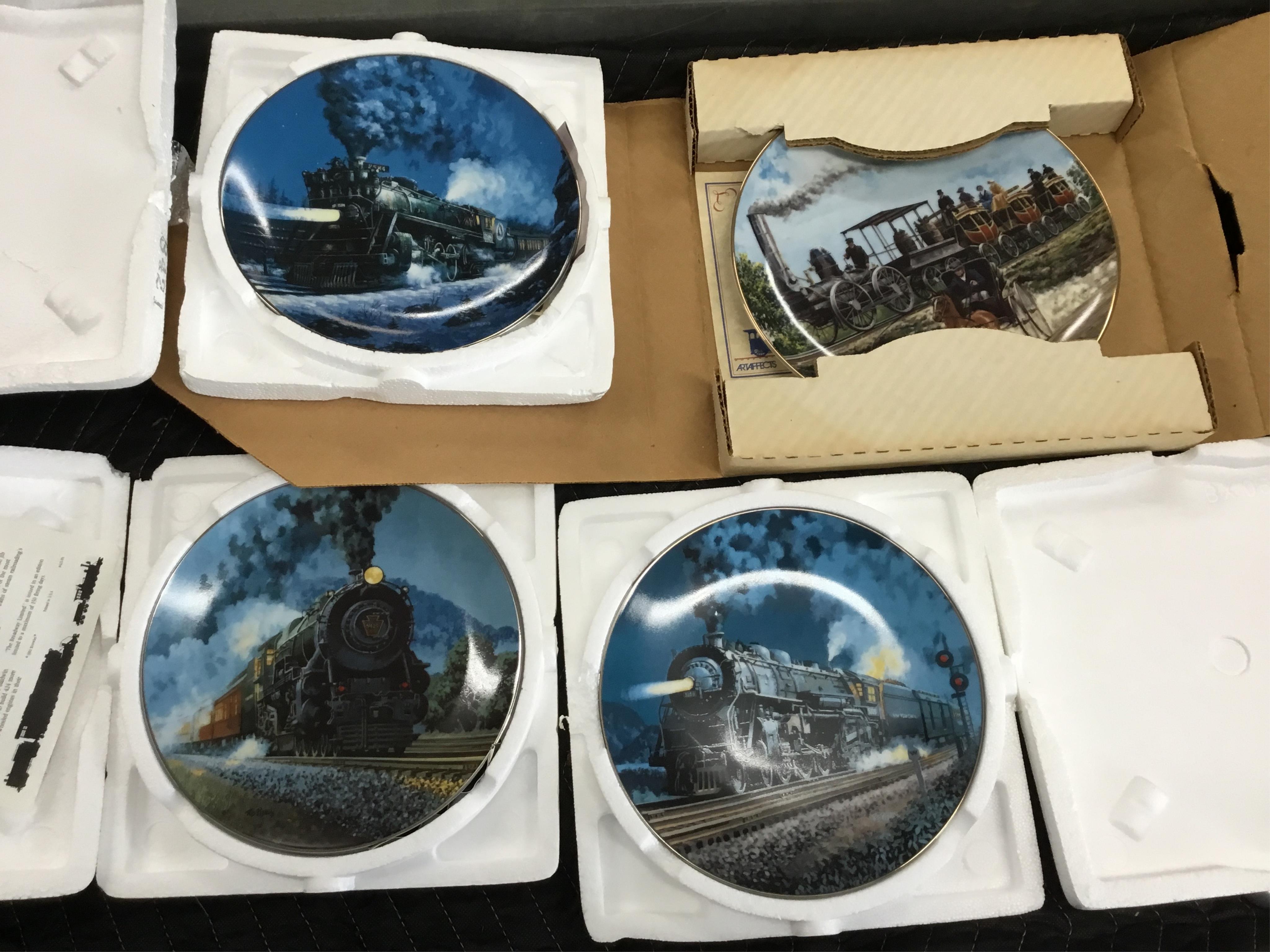 5082 - Twenty Collectible Railroad Plates - Pennsylvania, New York Central, Reading, etc. thumbnail