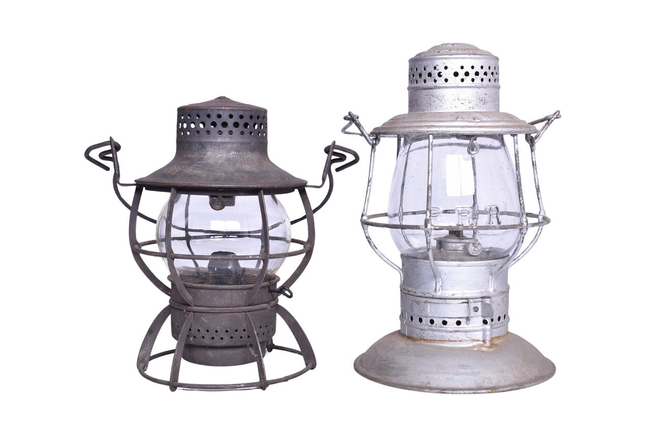 5088 - Adams & Westlake Bell Bottom and Dressel Pennsylvania Railroad Lanterns thumbnail