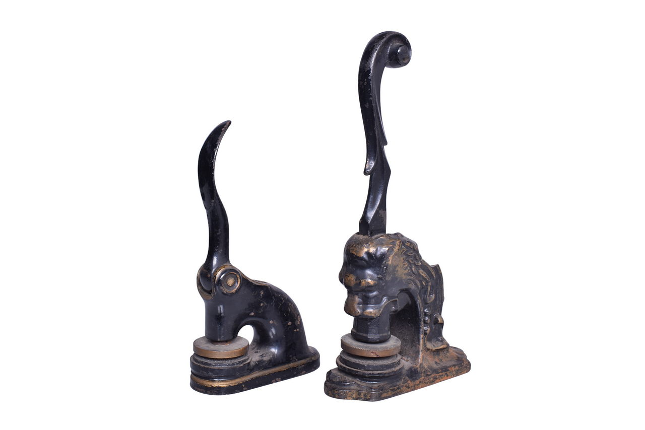 5140 - Pair of Seal Embossers - Harlem Transfer Company and Lackawanna Terminal Warehouses thumbnail