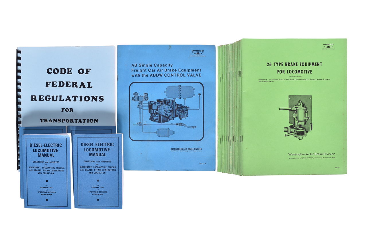 5155 - Collection of Westinghouse Air Brake Equipment Instructions Booklets and Diesel-Electric Locomotive Manual Q&As thumbnail