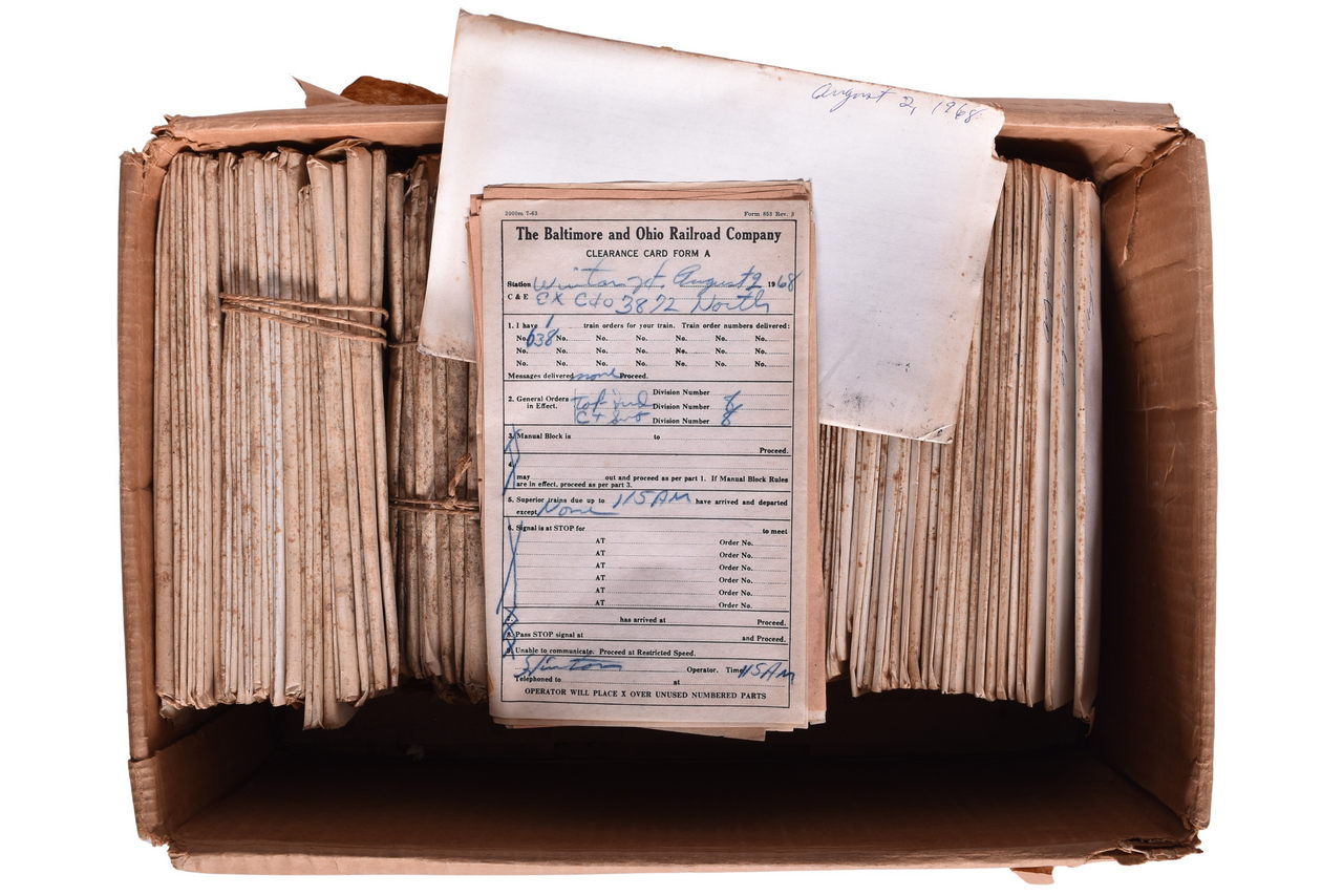 5174 - 100+ Days of Baltimore and Ohio Train Orders - Winton Jct. Ohio 1968-69 thumbnail