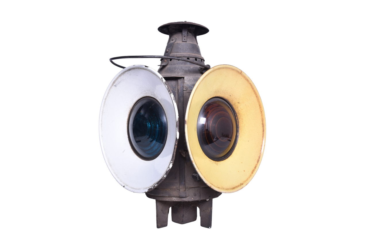 5188 - Dressel Railroad Switch Lantern w/ White and Yellow Day Targets thumbnail