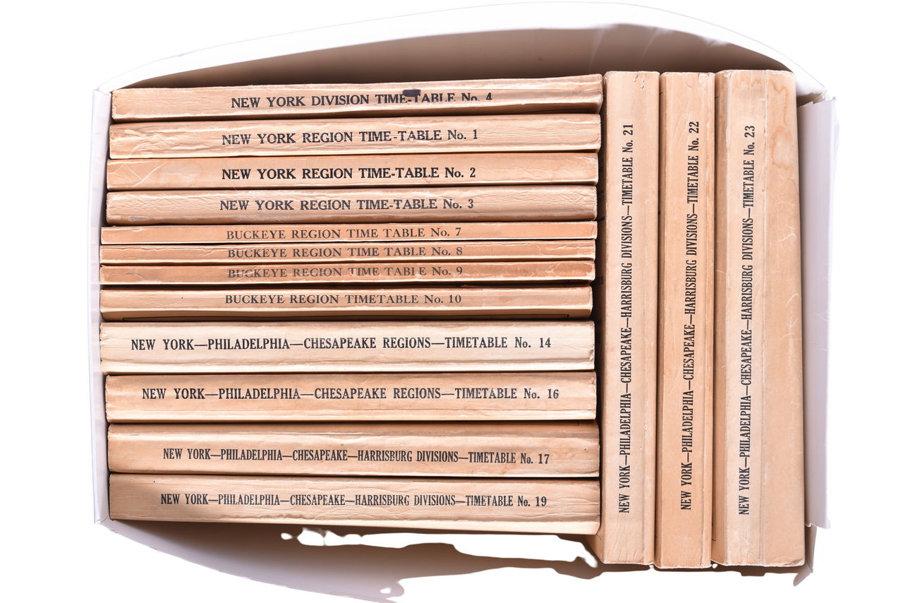 5189 - Fifteen Pennsylvania Railroad Employee Timetables - 1953 to 1967 thumbnail