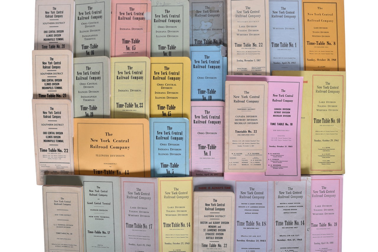 5193 - Twenty-Nine New York Central Railroad Employee Timetables - 1950 to 1967 thumbnail