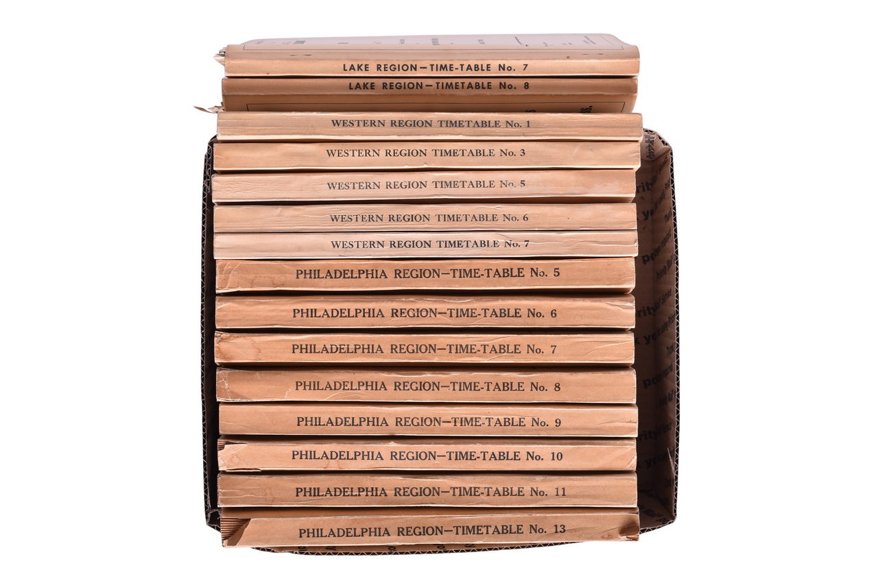 5197 - Fifteen Pennsylvania Railroad Employee Timetables - 1958 to 1967 thumbnail