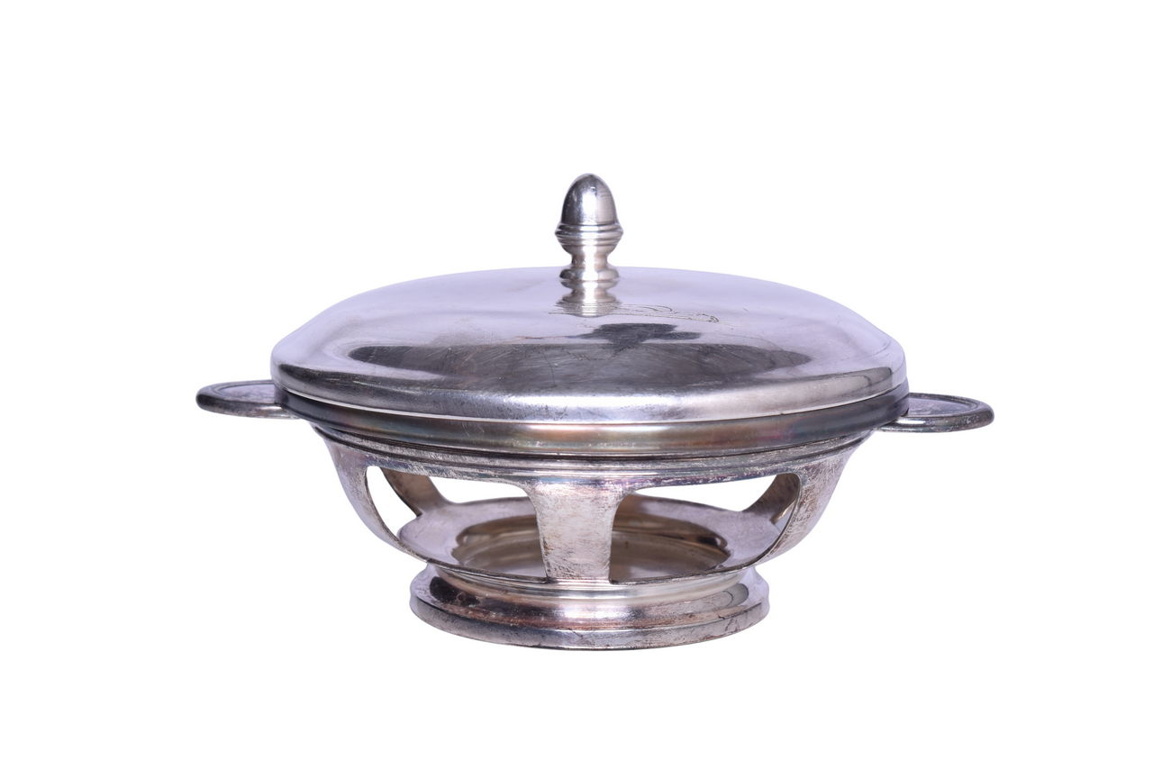 5224 - International Silver Union Pacific Railroad Supreme Set Finger Bowl, Ring Collar, and Cover Lid thumbnail