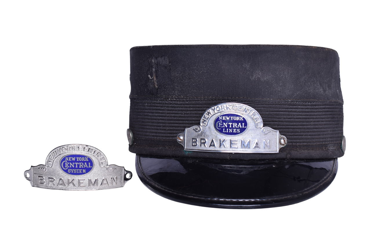 5227 - New York Central Railroad Brakeman Cap and Badges thumbnail