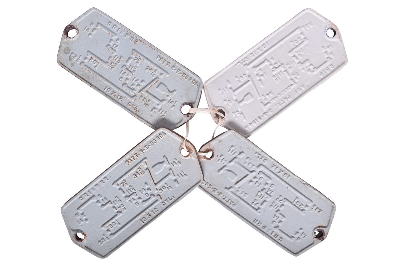 5302 - Four Chicago, Rock Island & Pacific Brake Plates thumbnail