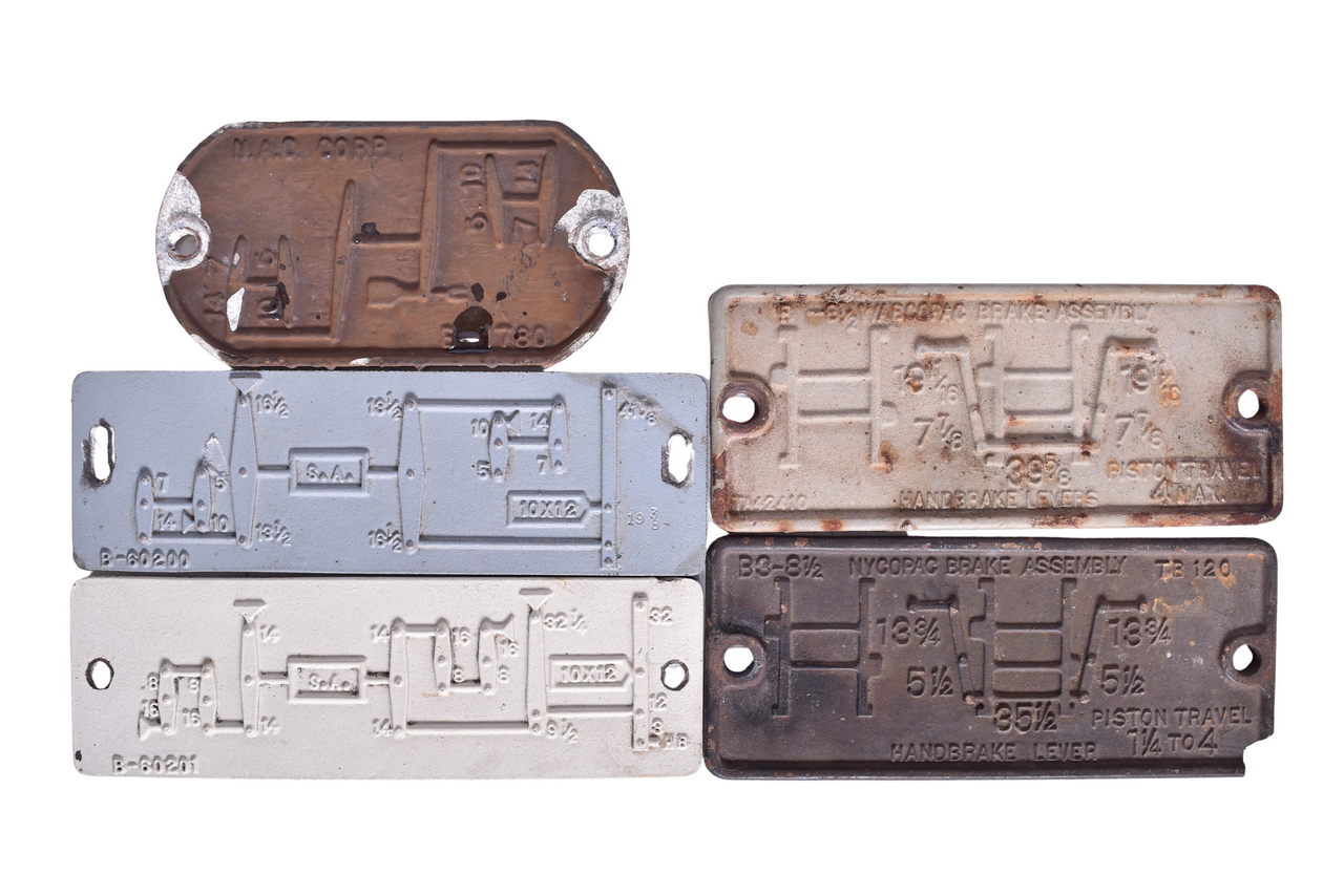 5315 - Five Brake Plates - NYCO, WABCO, NAC Corp, Unmarked thumbnail